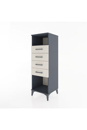 Hyperion Dolap Tek Raflı 4 Çekmeceli 44x44x134 - S49M079V4B
