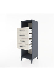 Hyperion Dolap Tek Raflı 4 Çekmeceli 44x44x134 - S49M079V4B