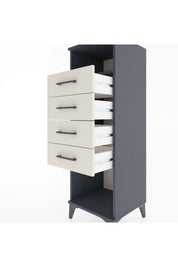 Hyperion Dolap Tek Raflı 4 Çekmeceli 44x44x134 - S49M079V4B