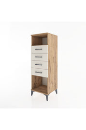 Hyperion Dolap Tek Raflı 4 Çekmeceli 44x44x134 - S49M079V7B