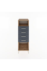 Hyperion Dolap Tek Raflı 4 Çekmeceli 44x44x134