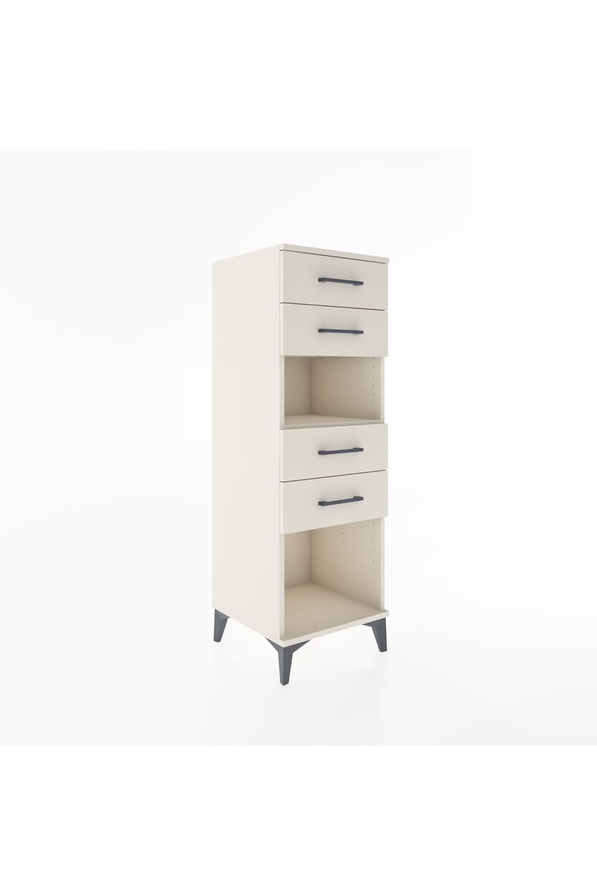 Hyperion Dolap Tek Raflı 4 Çekmeceli 44x44x134 - S49M080V1B