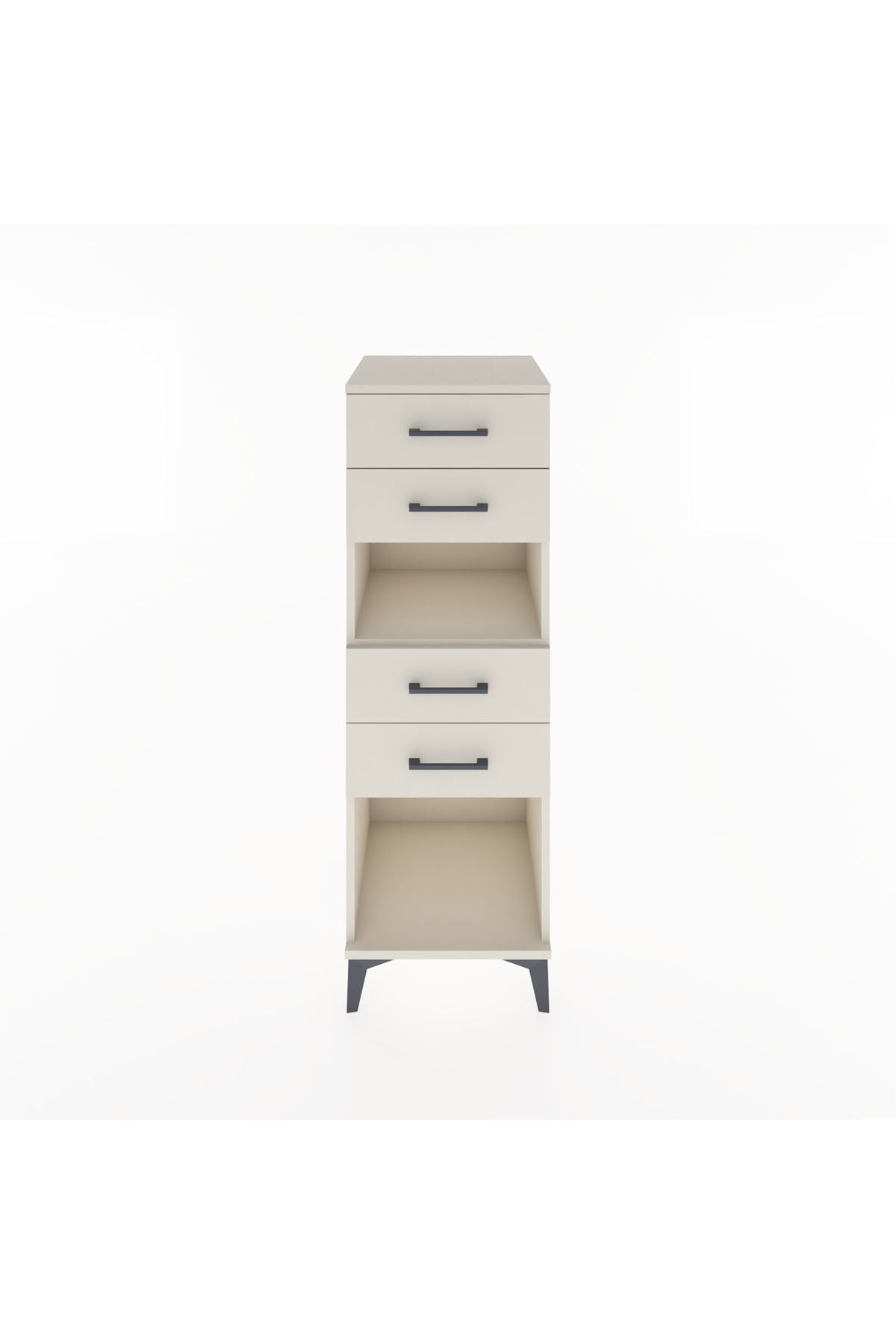 Hyperion Dolap Tek Raflı 4 Çekmeceli 44x44x134 - S49M080V1B