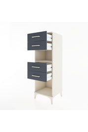 Hyperion Dolap Tek Raflı 4 Çekmeceli 44x44x134 - S49M080V2B