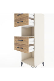 Hyperion Dolap Tek Raflı 4 Çekmeceli 44x44x134 - S49M080V3B