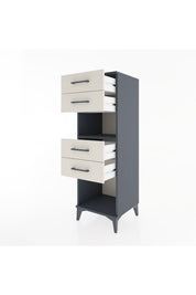 Hyperion Dolap Tek Raflı 4 Çekmeceli 44x44x134 - S49M080V4B
