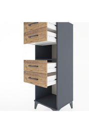 Hyperion Dolap Tek Raflı 4 Çekmeceli 44x44x134 - S49M080V6B