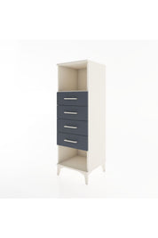 Hyperion Dolap Tek Raflı 4 Çekmeceli 44x44x134 - S49M081V2B