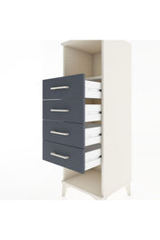 Hyperion Dolap Tek Raflı 4 Çekmeceli 44x44x134 - S49M081V2B