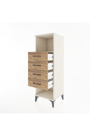 Hyperion Dolap Tek Raflı 4 Çekmeceli 44x44x134 - S49M081V3B