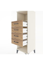 Hyperion Dolap Tek Raflı 4 Çekmeceli 44x44x134 - S49M081V3B