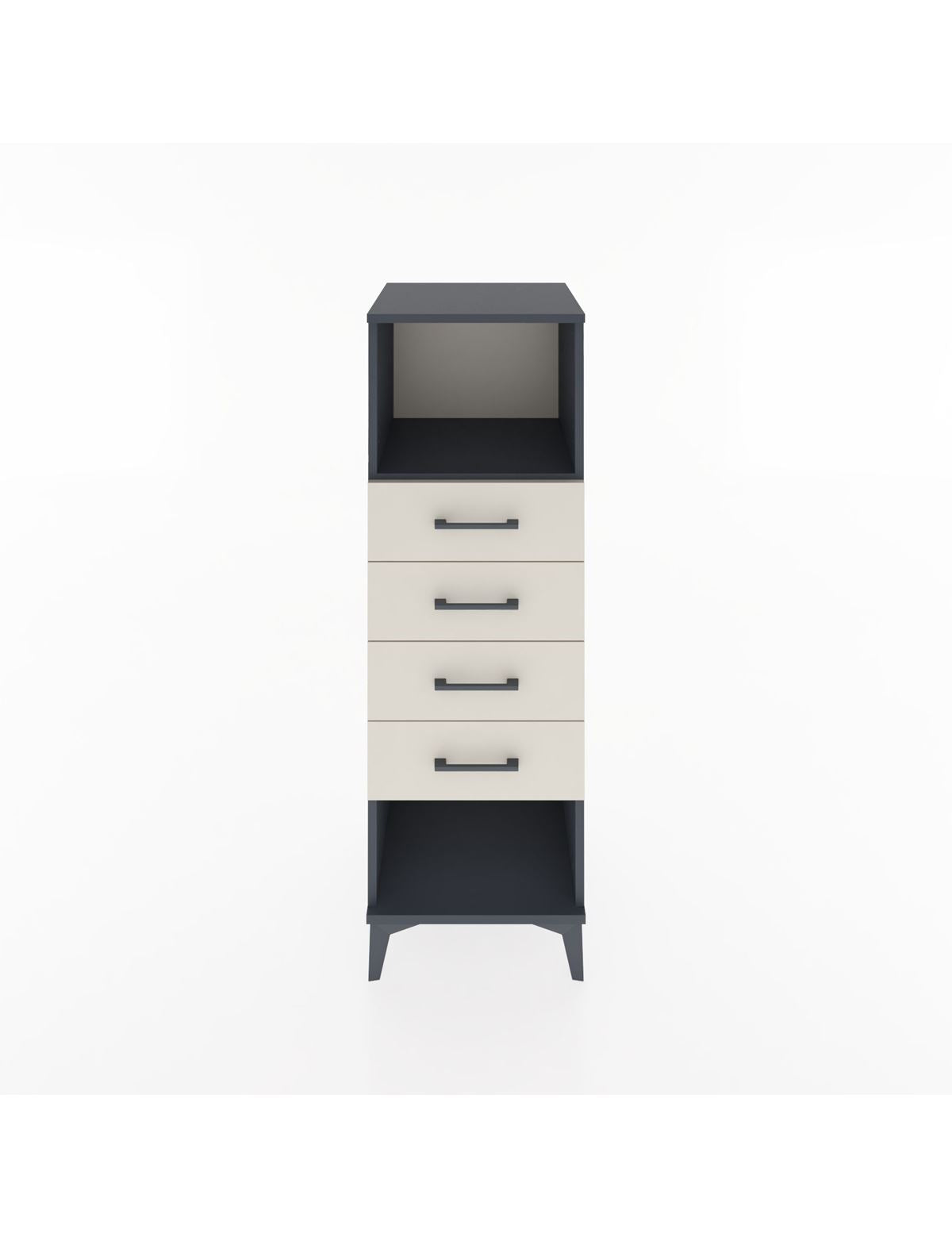 Hyperion Dolap Tek Raflı 4 Çekmeceli 44x44x134 - S49M081V4B
