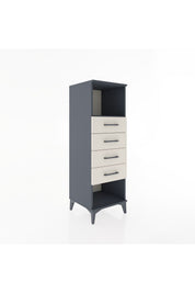 Hyperion Dolap Tek Raflı 4 Çekmeceli 44x44x134 - S49M081V4B