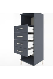 Hyperion Dolap Tek Raflı 4 Çekmeceli 44x44x134 - S49M081V5B