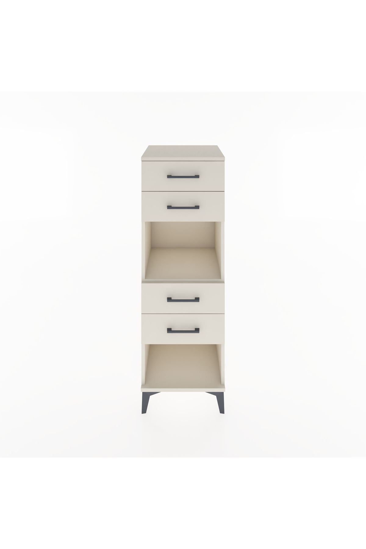 Hyperion Dolap Tek Raflı 4 Çekmeceli 44x44x134 - S49M082V1B