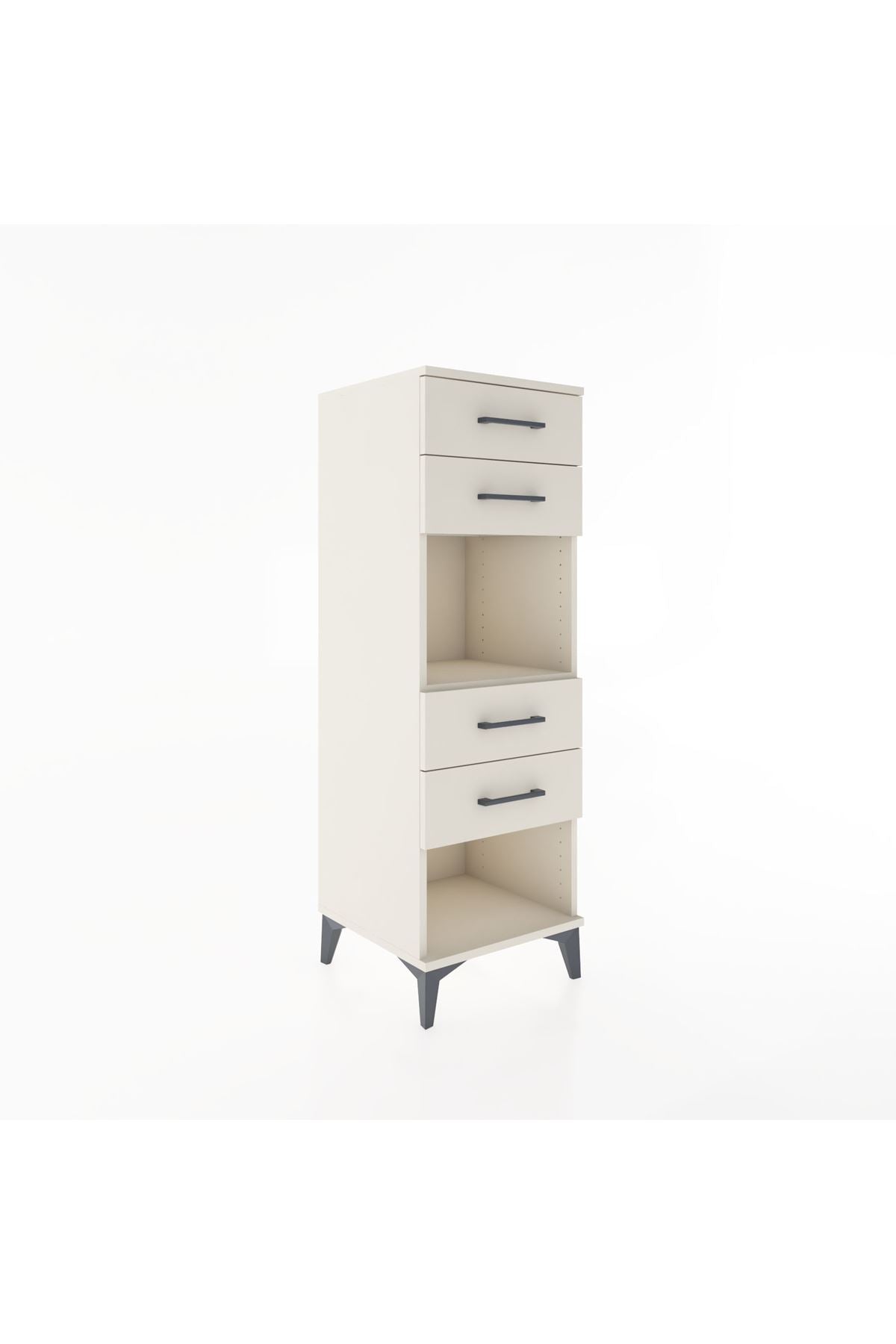Hyperion Dolap Tek Raflı 4 Çekmeceli 44x44x134 - S49M082V1B