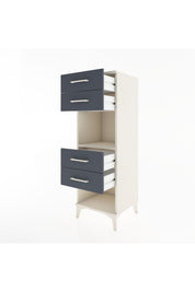 Hyperion Dolap Tek Raflı 4 Çekmeceli 44x44x134 - S49M082V2B