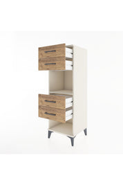 Hyperion Dolap Tek Raflı 4 Çekmeceli 44x44x134 - S49M082V3B