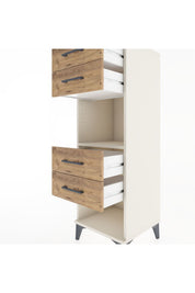 Hyperion Dolap Tek Raflı 4 Çekmeceli 44x44x134 - S49M082V3B