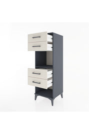 Hyperion Dolap Tek Raflı 4 Çekmeceli 44x44x134 - S49M082V4B