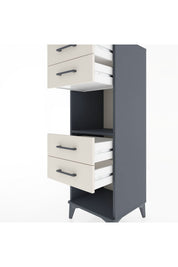 Hyperion Dolap Tek Raflı 4 Çekmeceli 44x44x134 - S49M082V4B