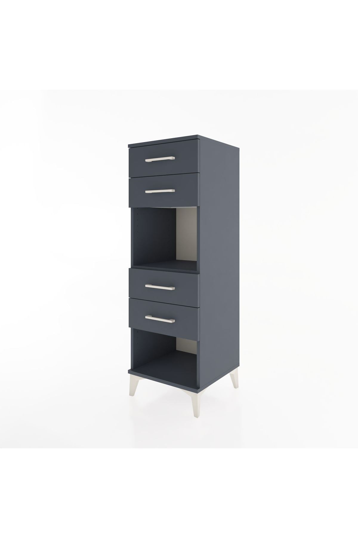 Hyperion Dolap Tek Raflı 4 Çekmeceli 44x44x134 - S49M082V5B