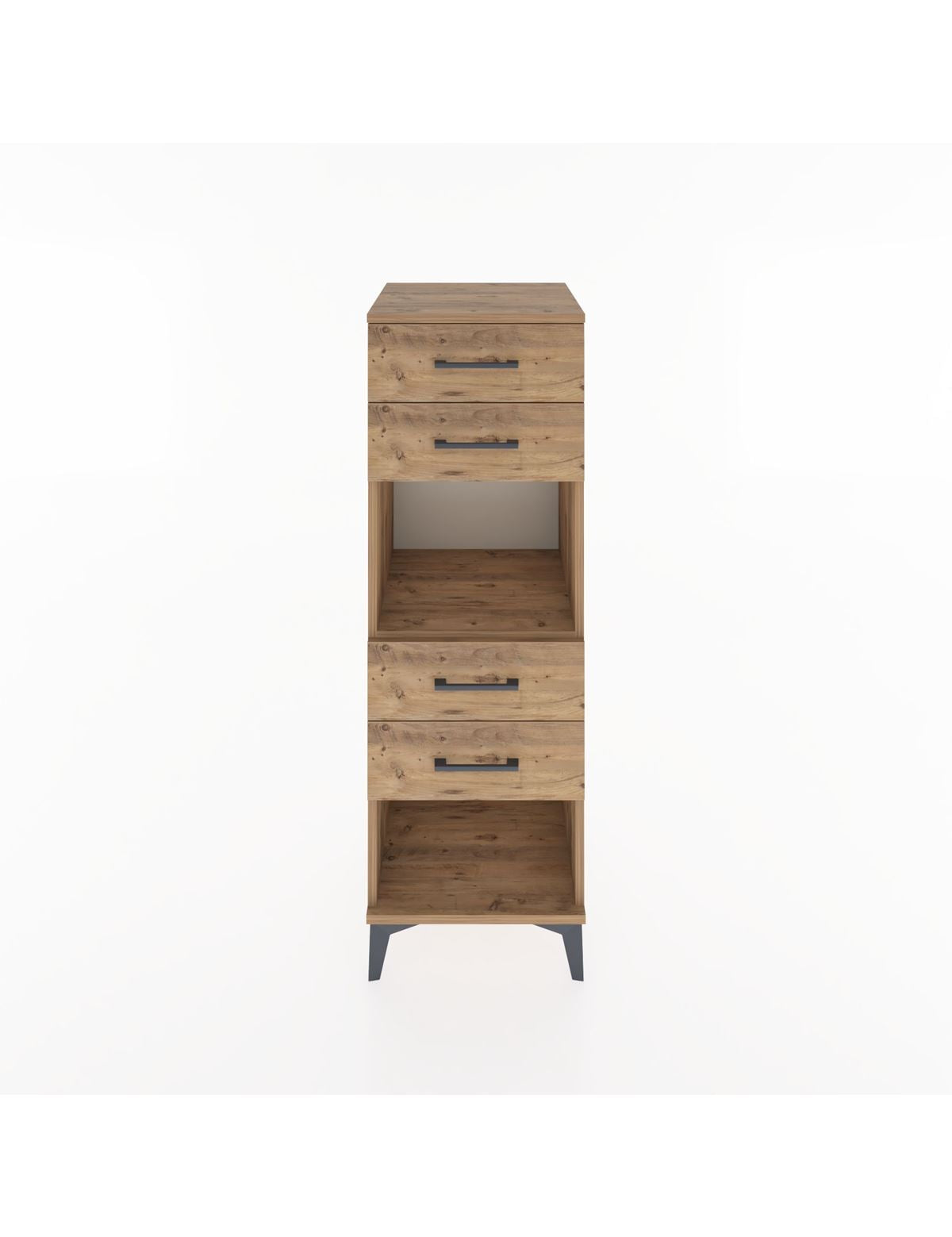 Hyperion Dolap Tek Raflı 4 Çekmeceli 44x44x134 - S49M082V9B