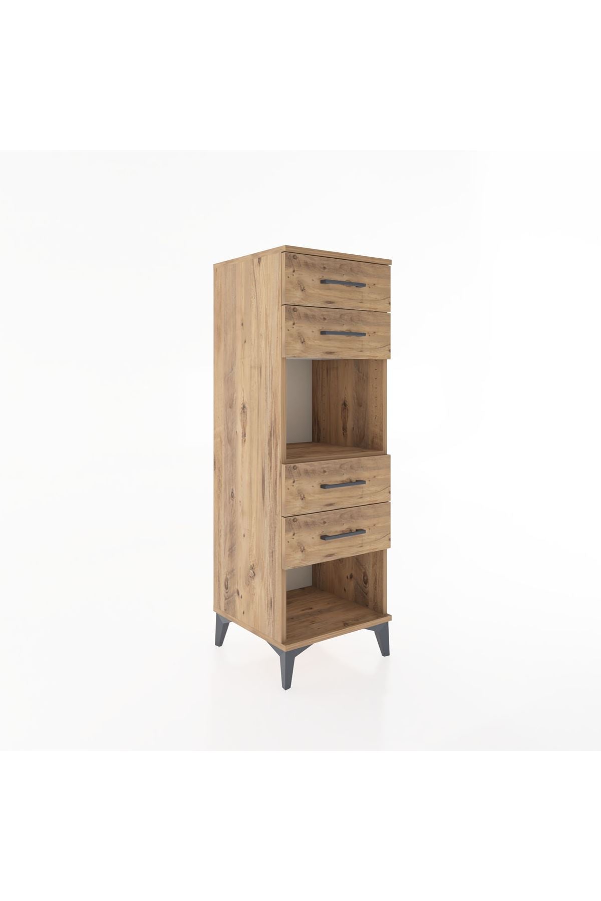 Hyperion Dolap Tek Raflı 4 Çekmeceli 44x44x134 - S49M082V9B