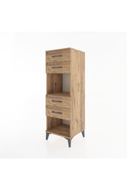 Hyperion Dolap Tek Raflı 4 Çekmeceli 44x44x134 - S49M082V9B