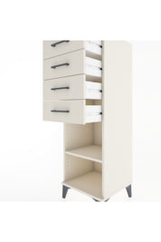 Hyperion Dolap Tek Raflı 4 Çekmeceli 44x44x134 - S49M083V1B
