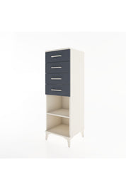 Hyperion Dolap Tek Raflı 4 Çekmeceli 44x44x134 - S49M083V2B