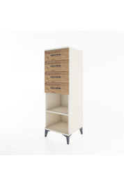 Hyperion Dolap Tek Raflı 4 Çekmeceli 44x44x134 - S49M083V3B