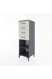 Hyperion Dolap Tek Raflı 4 Çekmeceli 44x44x134 - S49M083V4B