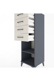 Hyperion Dolap Tek Raflı 4 Çekmeceli 44x44x134 - S49M083V4B