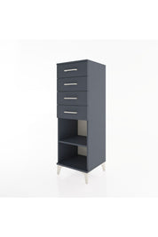 Hyperion Dolap Tek Raflı 4 Çekmeceli 44x44x134 - S49M083V5B
