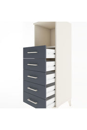 Hyperion Dolap Tek Raflı 5 Çekmeceli 44x44x134 - S49M084V2B
