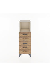 Hyperion Dolap Tek Raflı 5 Çekmeceli 44x44x134 - S49M084V3B