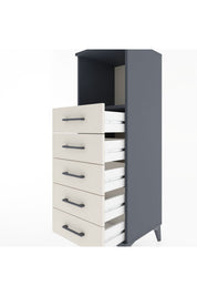 Hyperion Dolap Tek Raflı 5 Çekmeceli 44x44x134 - S49M084V4B