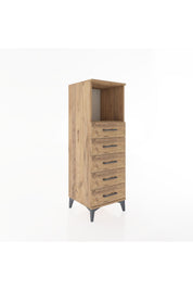 Hyperion Dolap Tek Raflı 5 Çekmeceli 44x44x134 - S49M084V9B