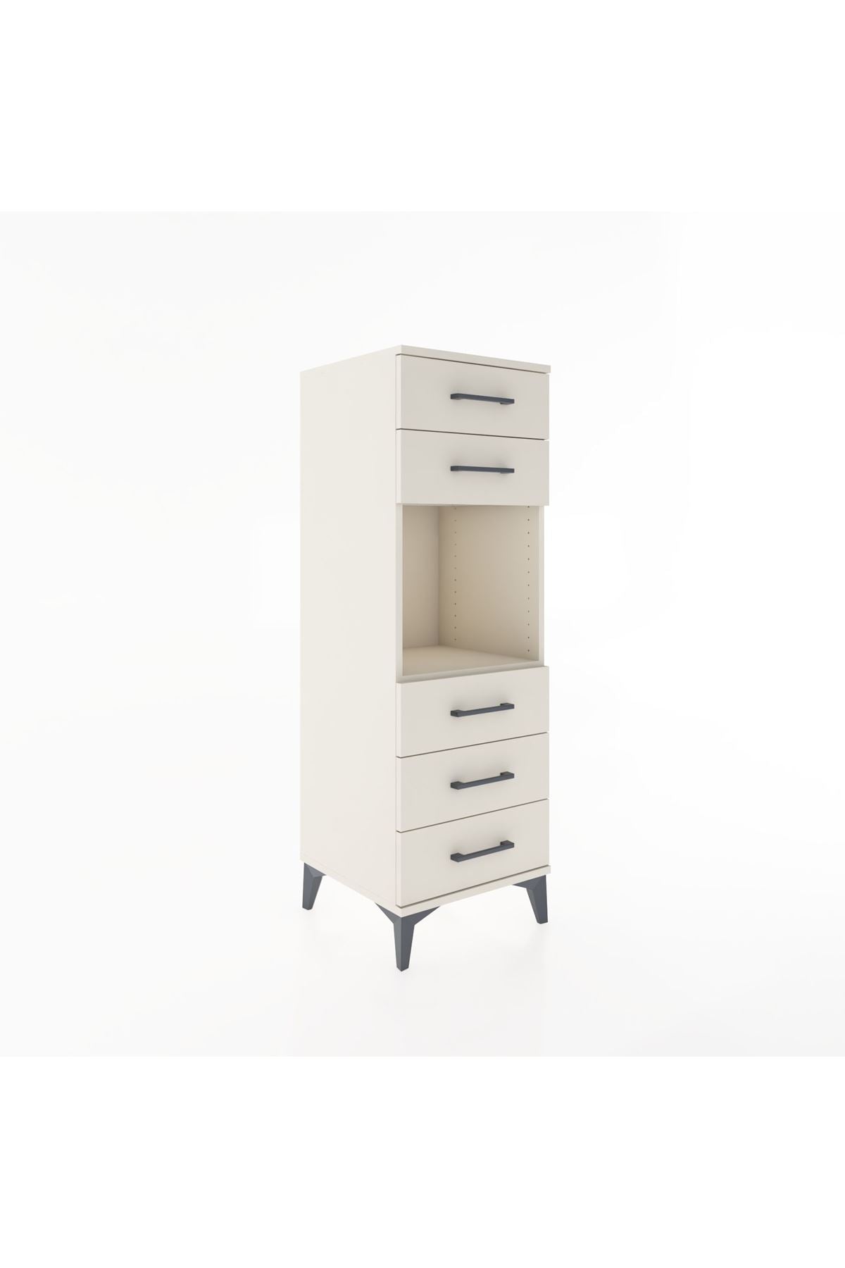 Hyperion Dolap Tek Raflı 5 Çekmeceli 44x44x134 - S49M085V1B