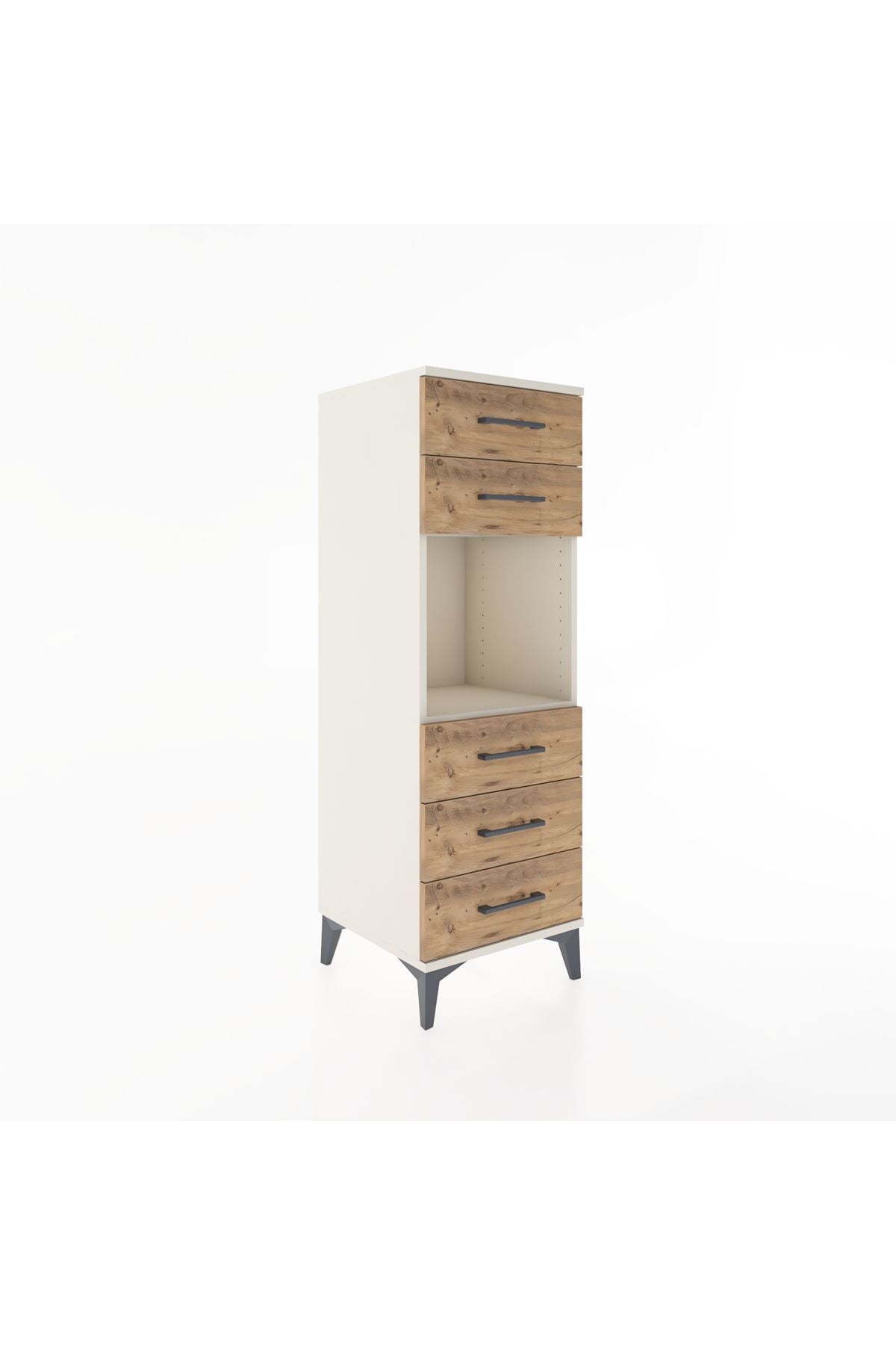 Hyperion Dolap Tek Raflı 5 Çekmeceli 44x44x134 - S49M085V3B