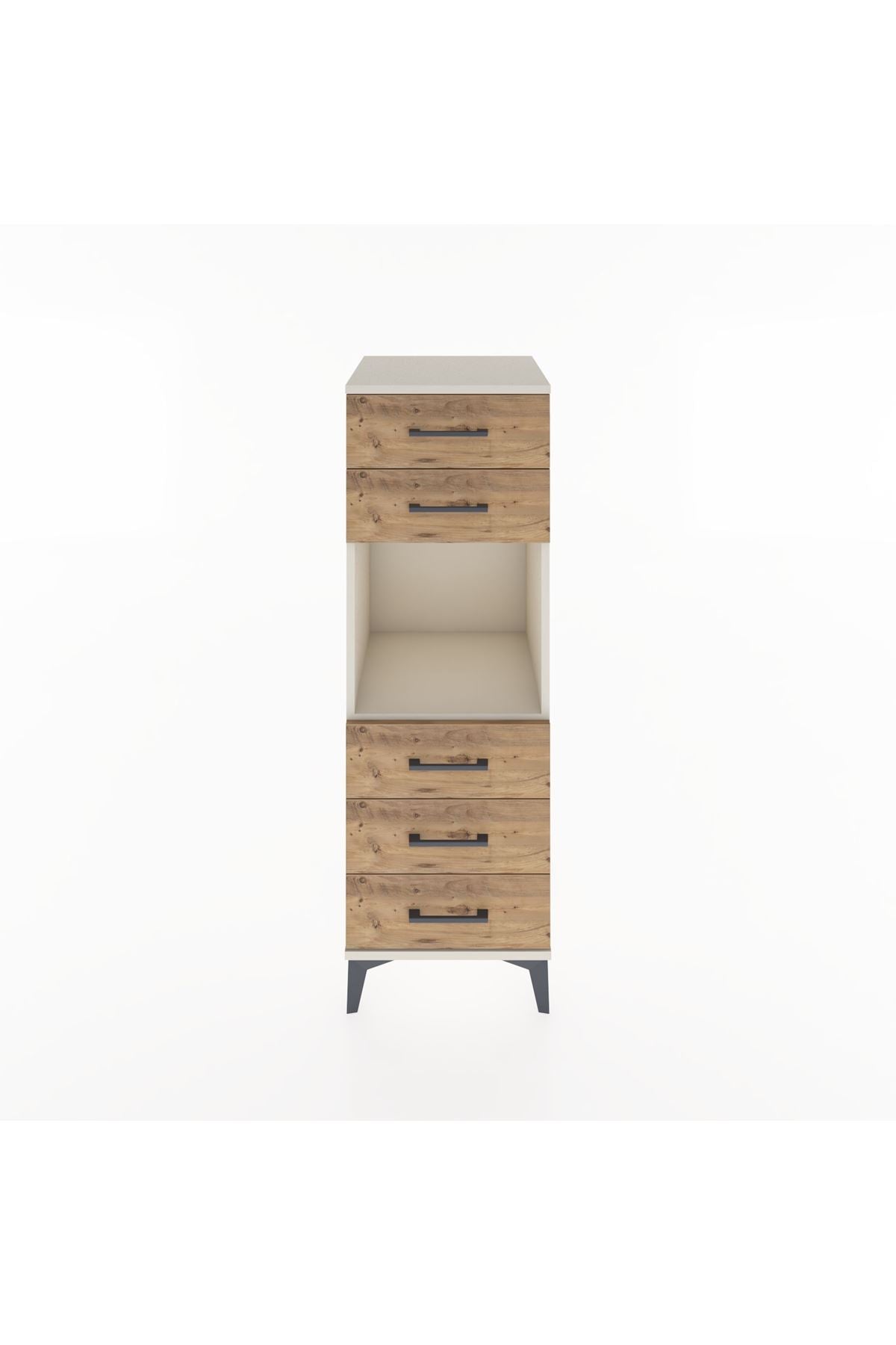Hyperion Dolap Tek Raflı 5 Çekmeceli 44x44x134 - S49M085V3B