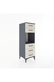 Hyperion Dolap Tek Raflı 5 Çekmeceli 44x44x134 - S49M085V4B