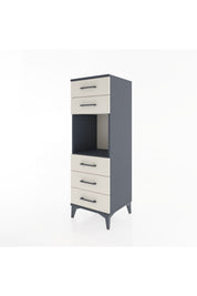 Hyperion Dolap Tek Raflı 5 Çekmeceli 44x44x134 - S49M085V4B