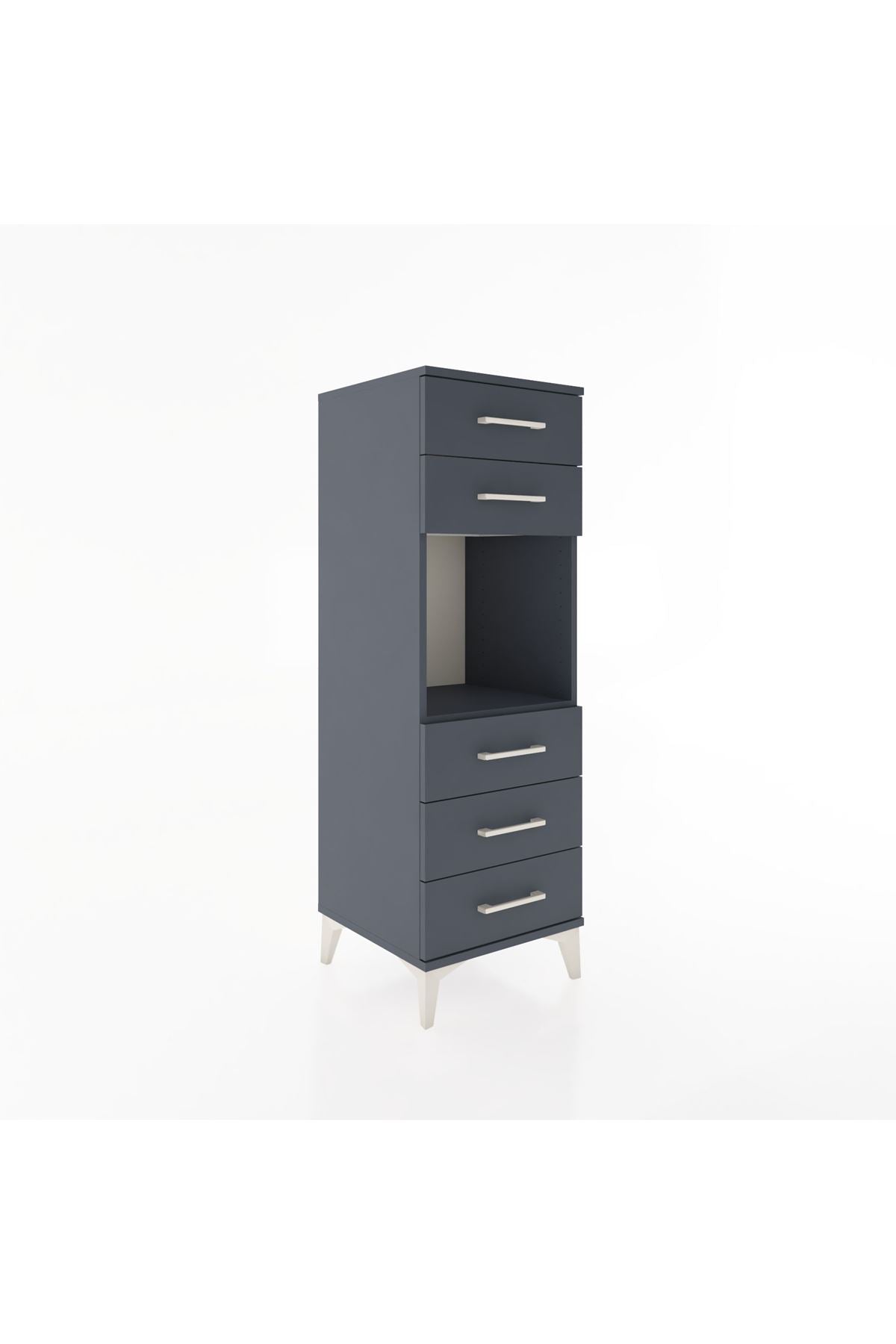 Hyperion Dolap Tek Raflı 5 Çekmeceli 44x44x134 - S49M085V5B