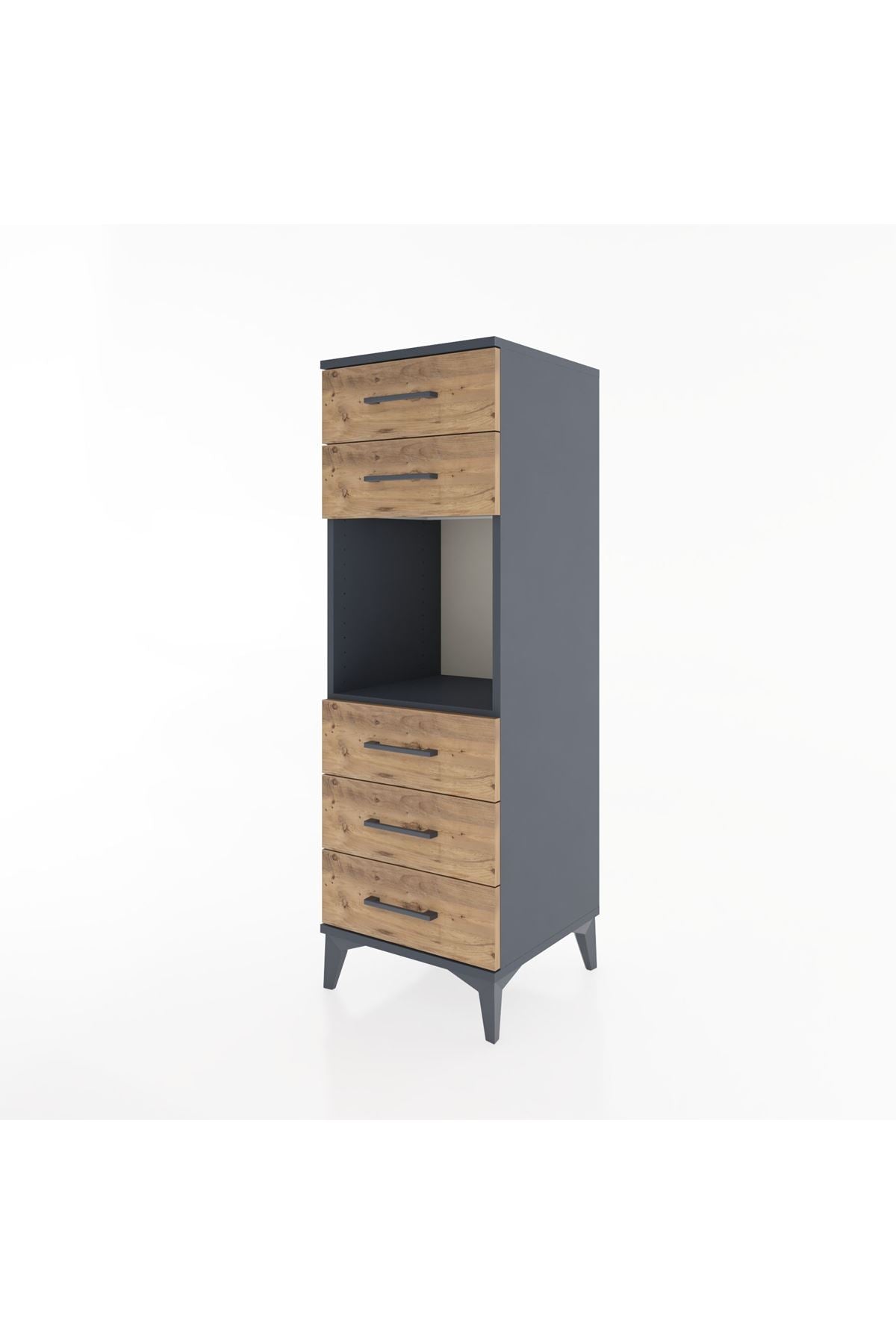 Hyperion Dolap Tek Raflı 5 Çekmeceli 44x44x134 - S49M085V6B