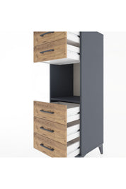 Hyperion Dolap Tek Raflı 5 Çekmeceli 44x44x134 - S49M085V6B