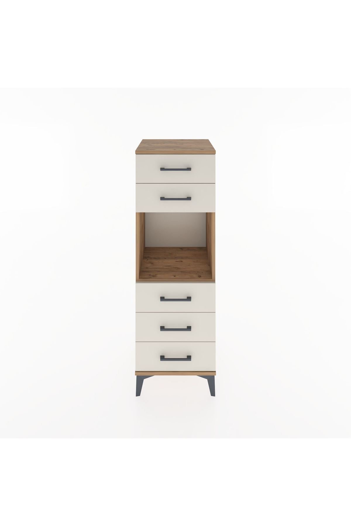 Hyperion Dolap Tek Raflı 5 Çekmeceli 44x44x134 - S49M085V7B