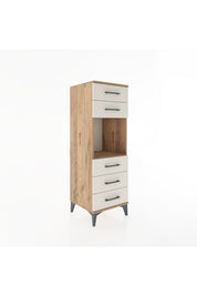 Hyperion Dolap Tek Raflı 5 Çekmeceli 44x44x134 - S49M085V7B