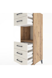 Hyperion Dolap Tek Raflı 5 Çekmeceli 44x44x134 - S49M085V7B